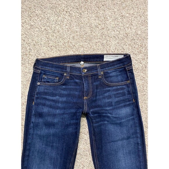 Rag & Bone Dre Style Dark Wash Skinny Raw Fray Hem 28 - Picture 2 of 7